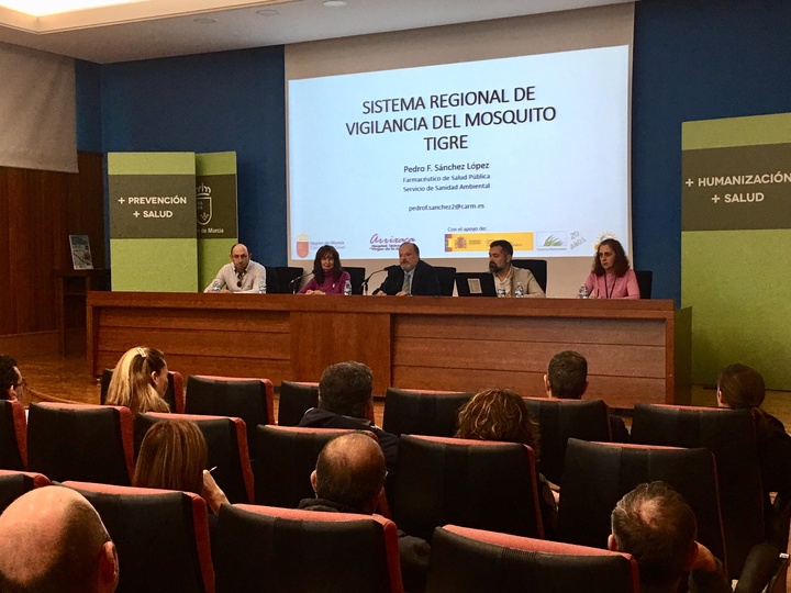 Reunión sobre el nuevo sistema de control del mosquito tigre en la Región de Murcia. Imagen: CARM