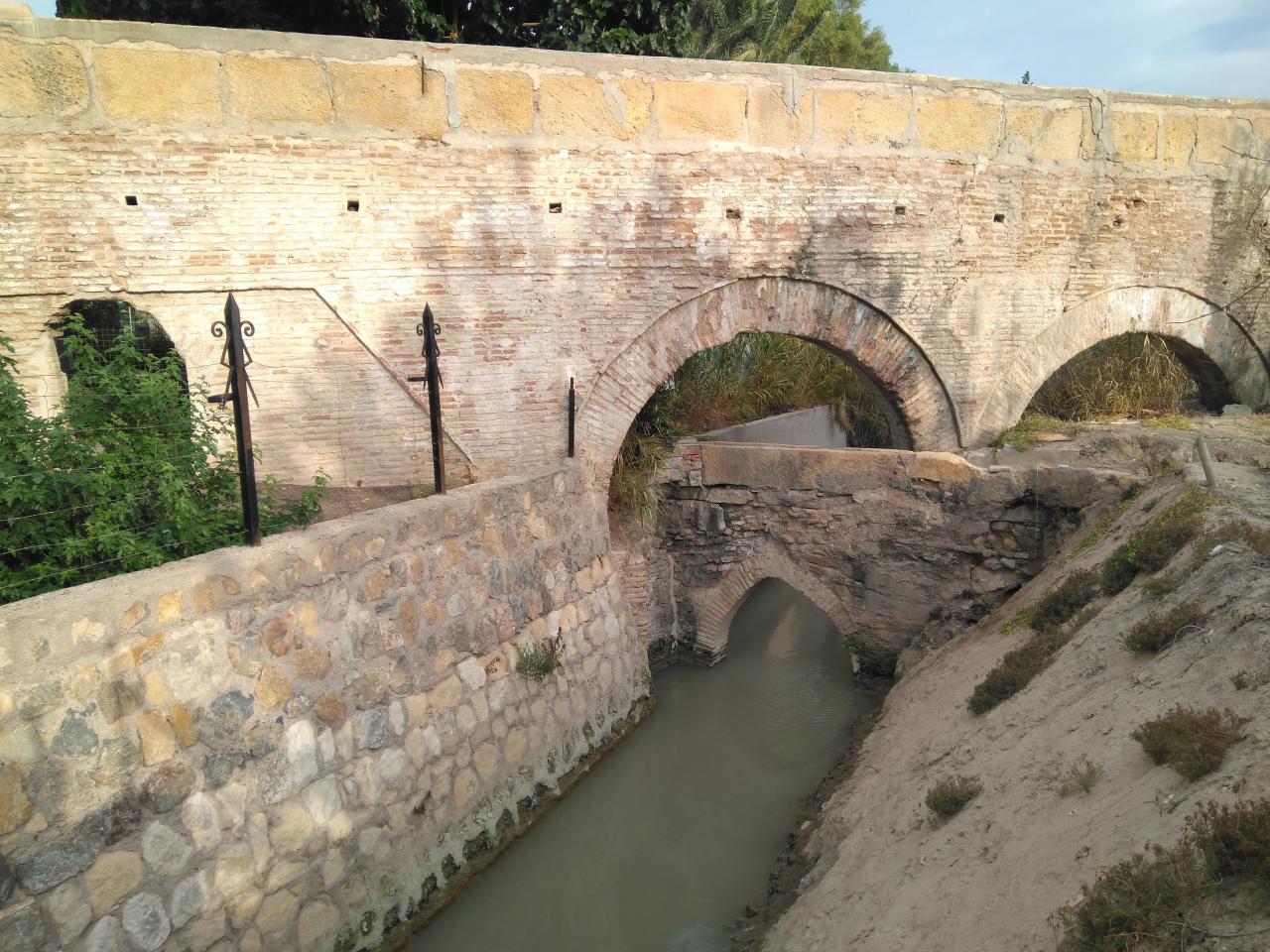 Acueducto de la Rueda de Alcantarilla. Imagen: Huermur