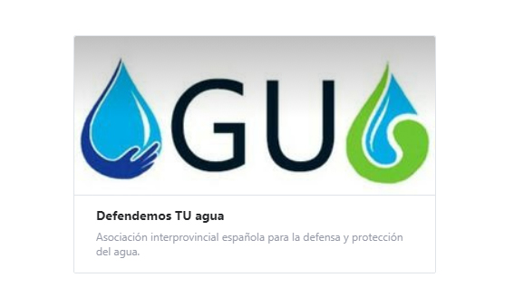 Logo de la nueva asociación 'Defendemos TU agua'