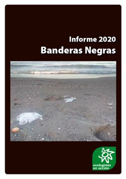 Portada del informe 'Banderas Negras 2020'. Imagen: Ecologistas en Acción