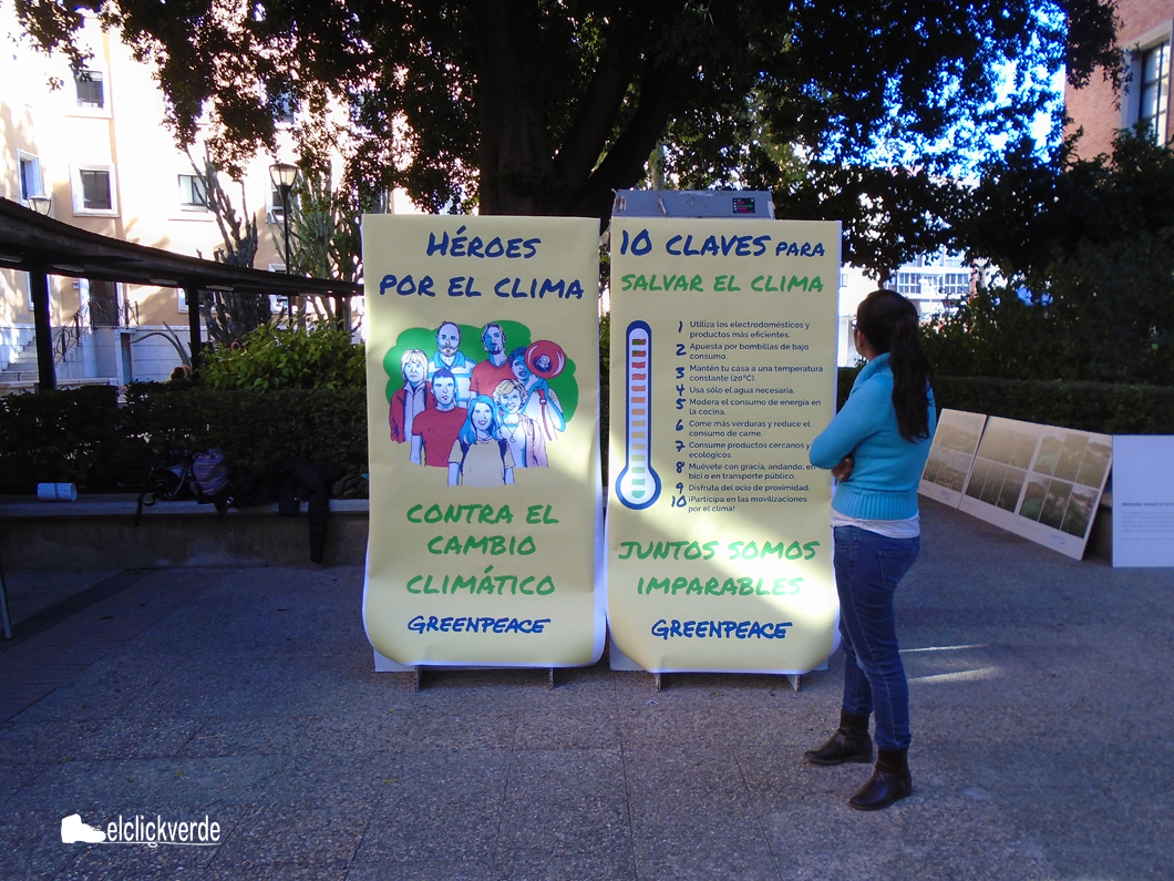 'Héroes por el clima', cartel de Greenpeace.