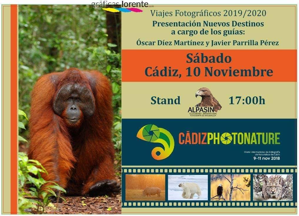 Uno de los participantes en la I Feria Internacional de Fotografía de Naturaleza Cádiz Photo Nature. Uno de los participantes en la I Feria Internacional de Fotografía de Naturaleza Cádiz Photo Nature