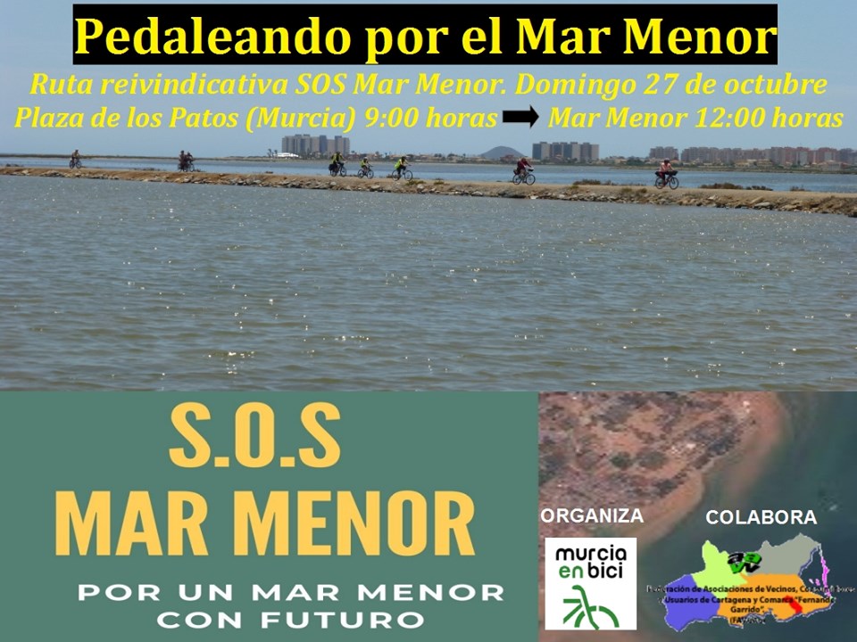 Ruta con Encanto reivindicativa Mar Menor, con Murcia en Bici. Ruta con Encanto reivindicativa Mar Menor, con Murcia en Bici