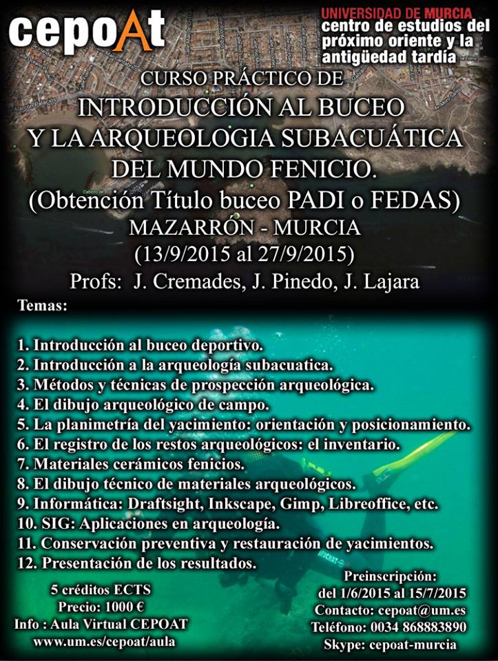 Introducción al Buceo y Arqueología Subacuática del mundo fenicio