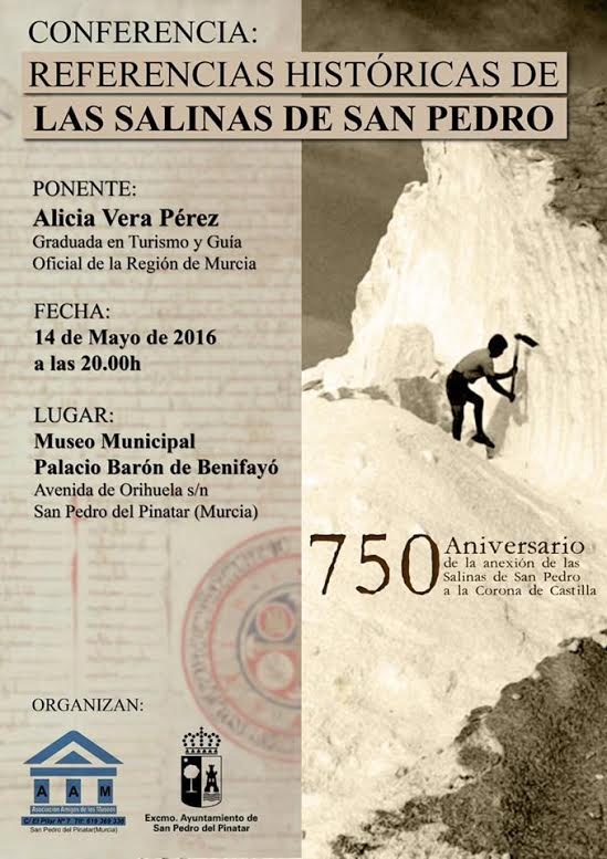 Conferencia 'Referencias históricas de las Salinas de San Pedro'.