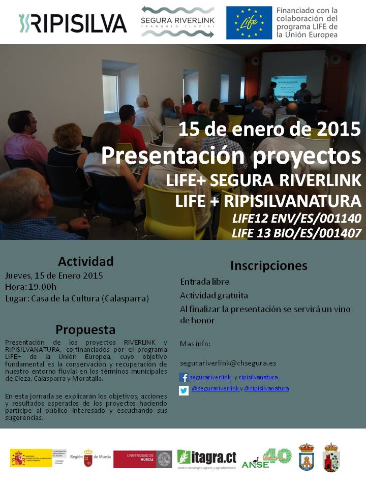 Presentación de proyectos relacionados con el río Segura