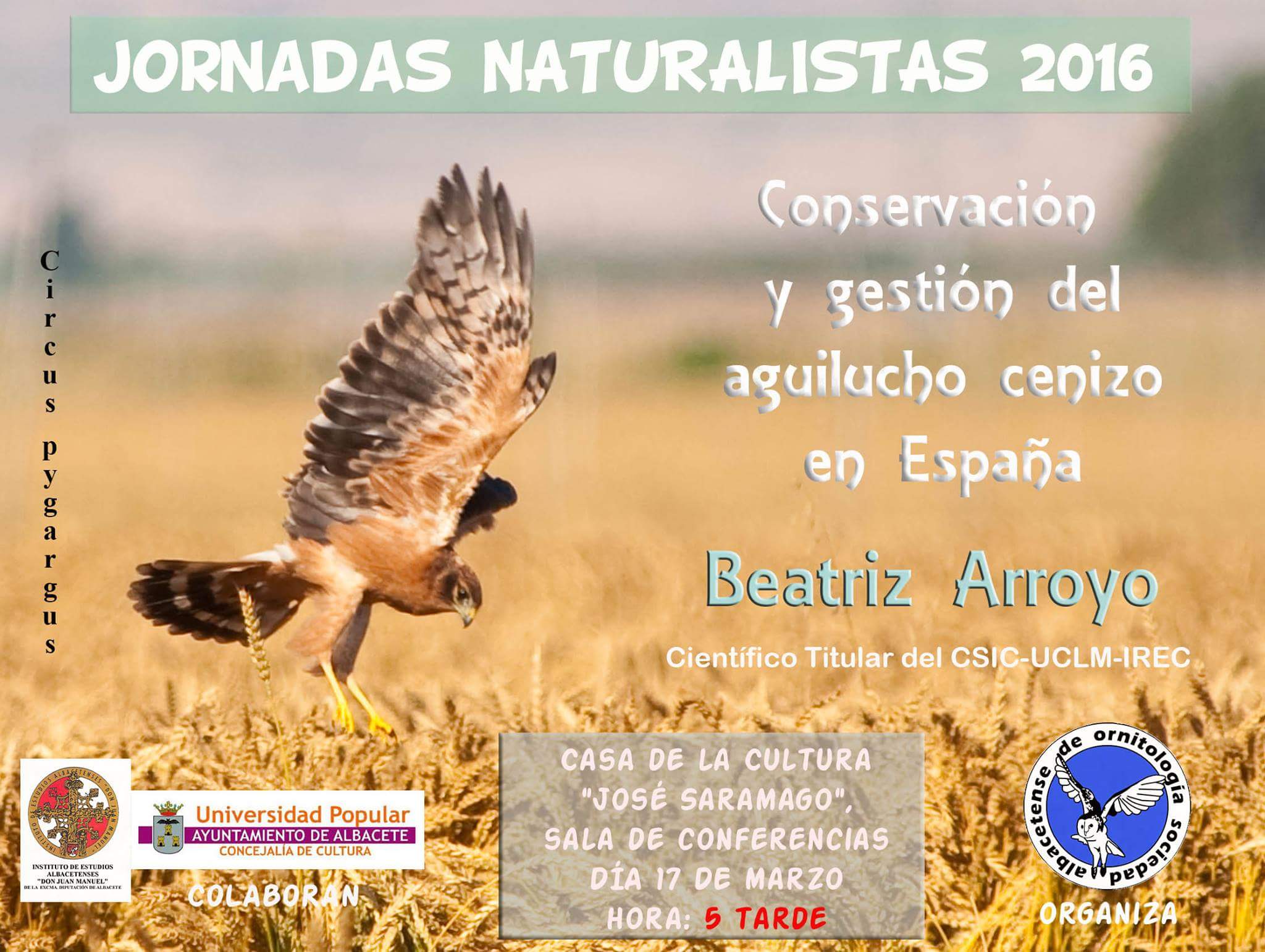 Jornadas Naturalistas 2016 de la Sociedad Albacetense de Ornitología