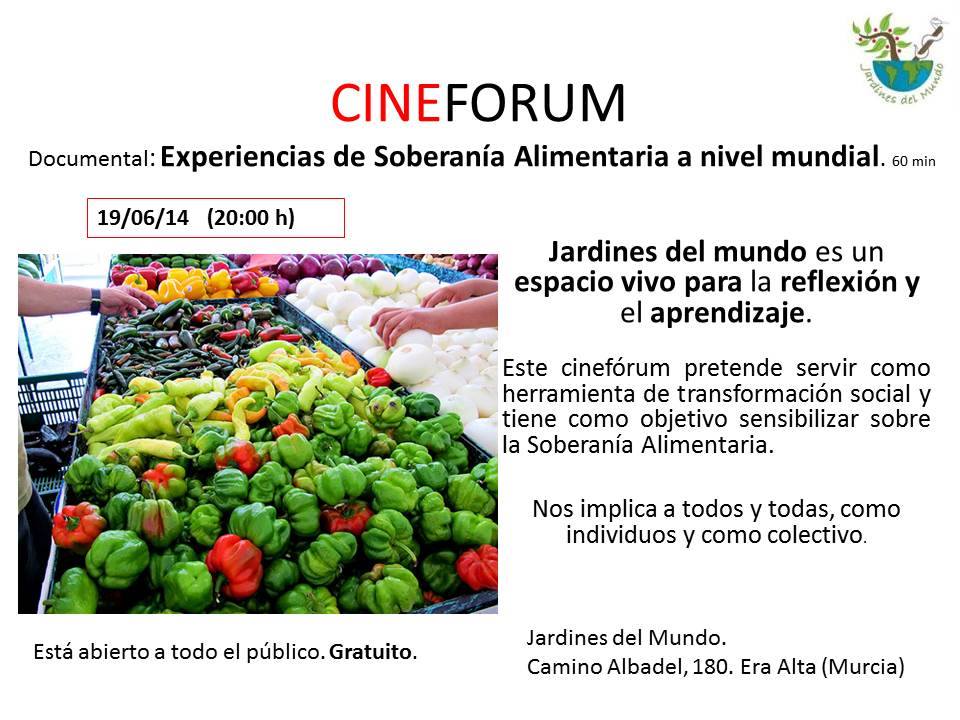 CineForum sobre Soberanía Alimentaria