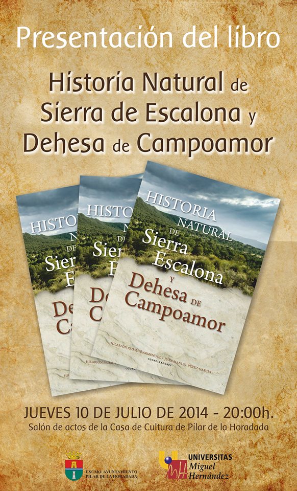 Presentación del libro 'Historia Natural de Sierra Escalona y Dehesa de Campoamor' en El Pilar de la Horadada