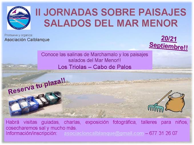 II Jornadas sobre Paisajes Salados del Mar Menor