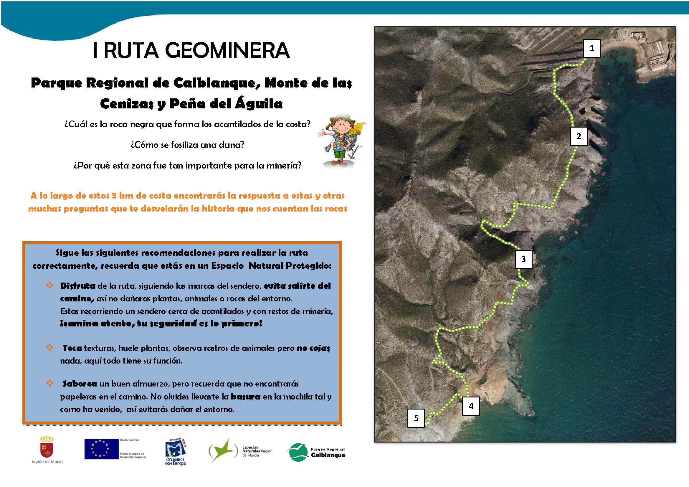Ruta Geominera por Calblanque Itinerario