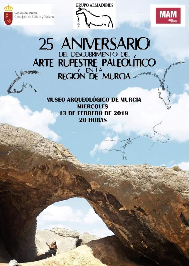 25 aniversario del descubrimiento Arte Rupestre Paleolítico en Murcia, con el MAM