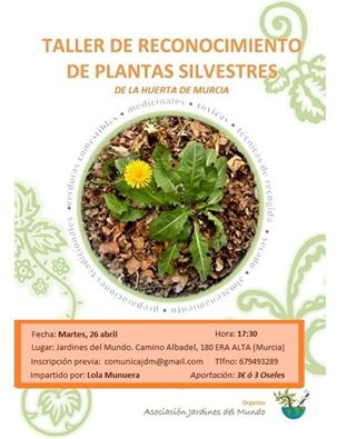  Reconocimiento de Plantas Silvestres, por Jardines del Mundo
