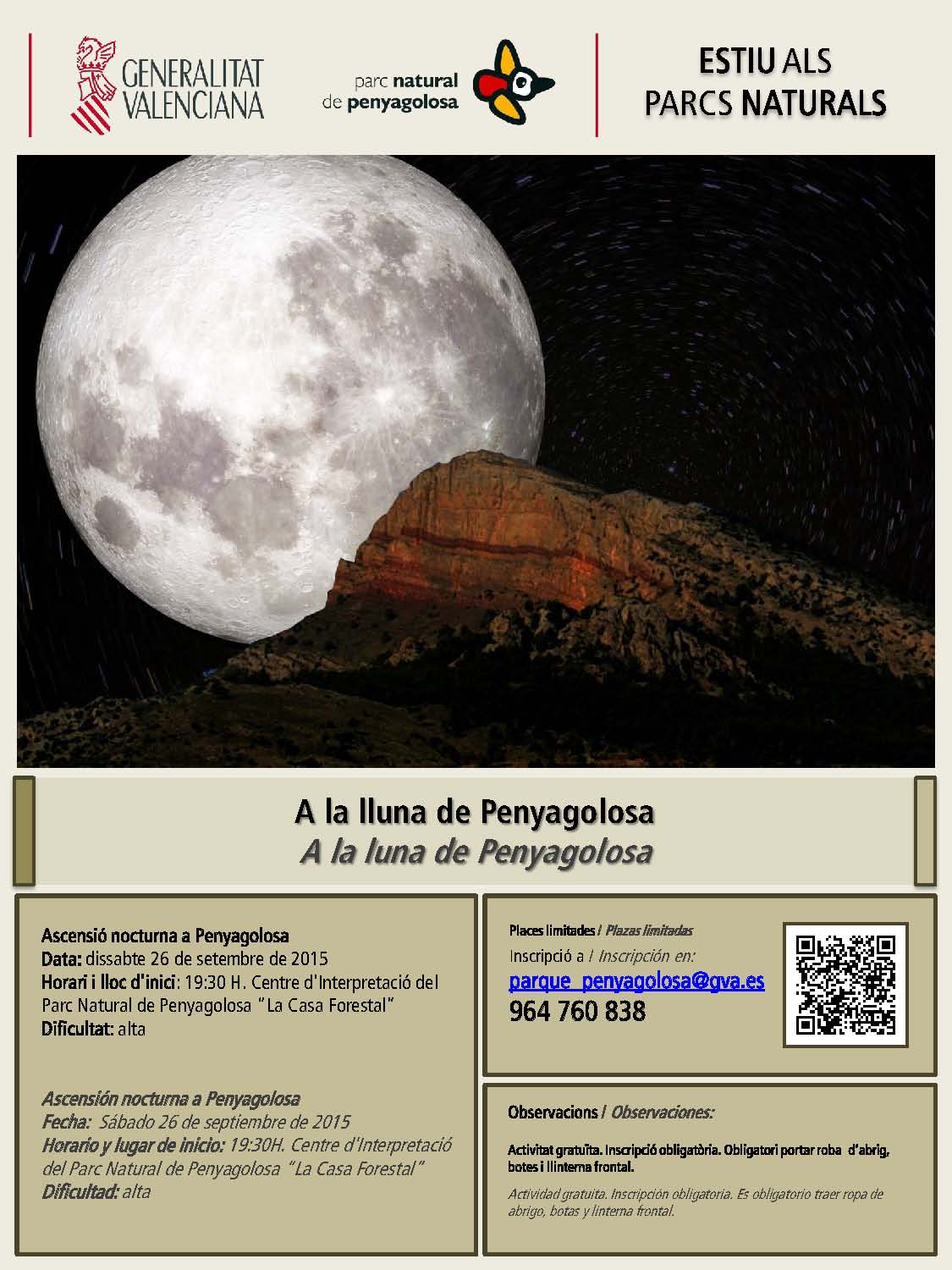 A la luna de Penyagolosa, ascensión nocturna