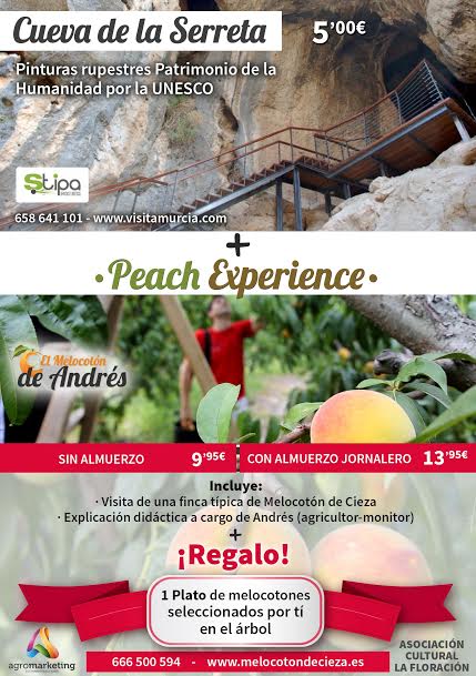 Visita a la Cueva de la Serreta + Peach Experience con la Asociación La Floración de Cieza 