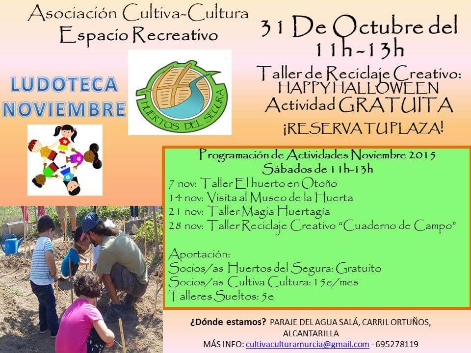 Taller 'El huerto en otoño' con Cultiva-Cultura
