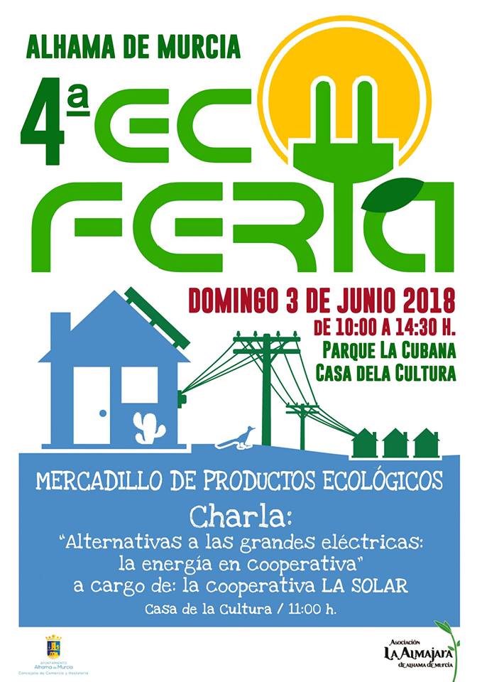Cartel de la 4ª Ecoferia de Alhama, con Almajara Alhama de Murcia