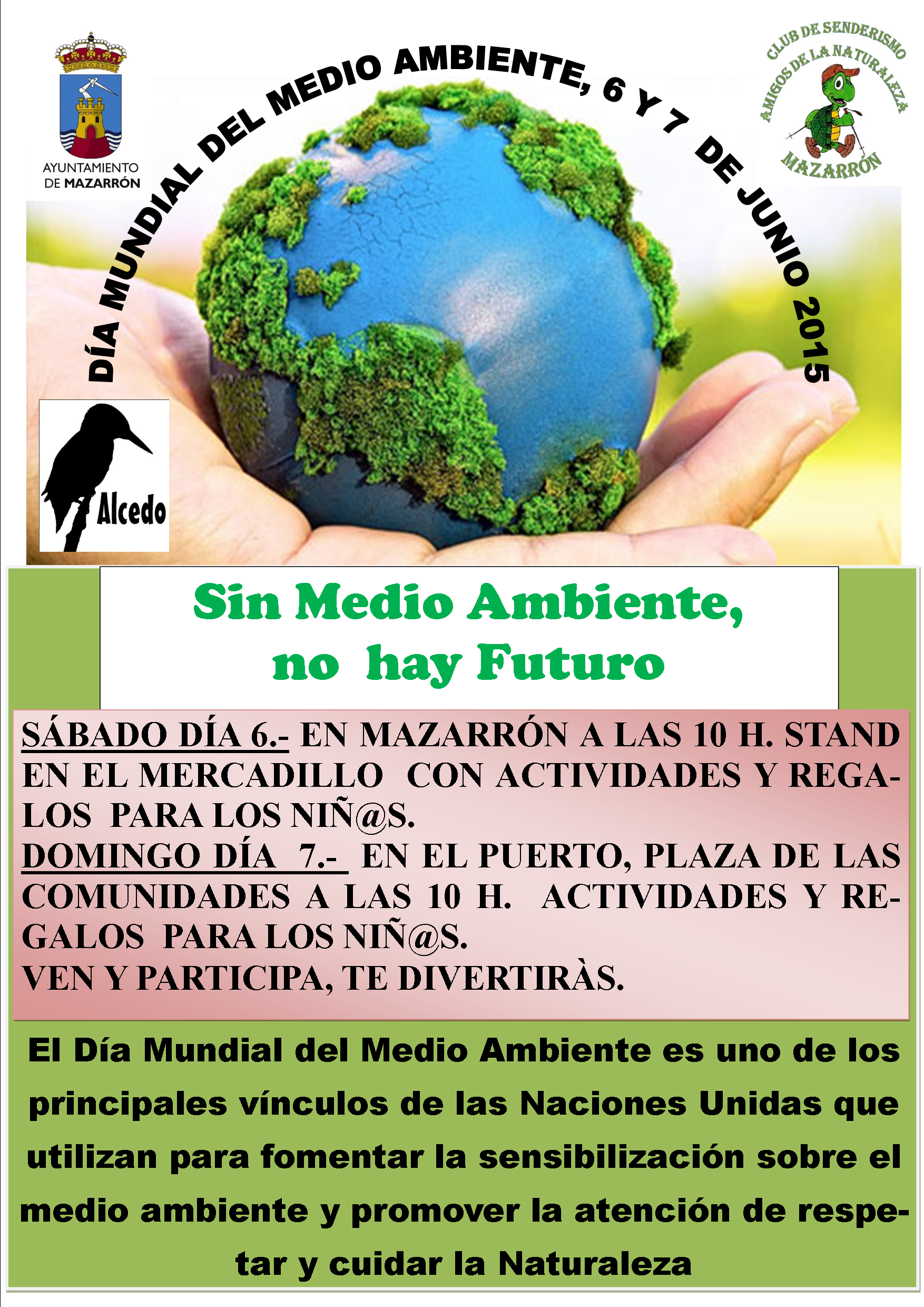 Stand del Día Mundial del Medio Ambiente en Mazarrón