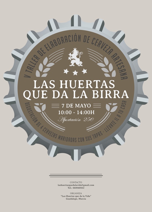V Taller de elaboración de cerveza artesana 'Las Huertas que da la Birra'.