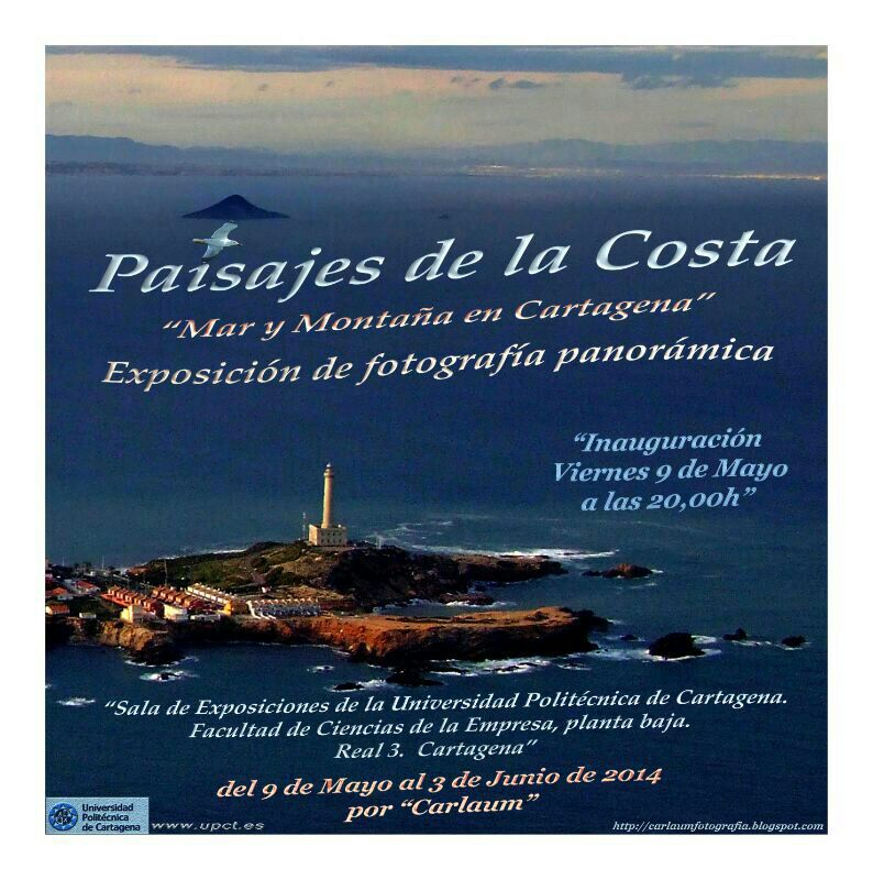 Exposición de fotografía panorámica sobre la costa de Cartagena