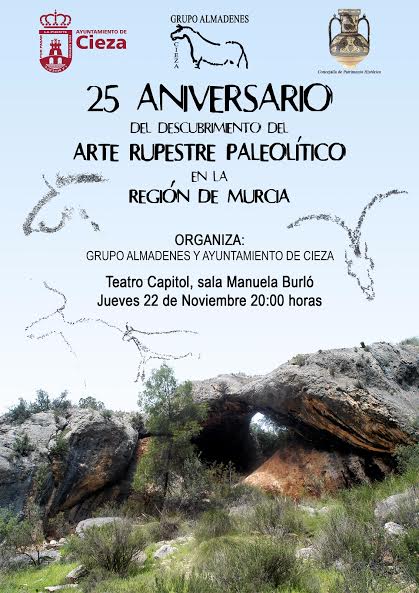 25 aniversario Arte Rupestre Paleolítico en la Región de Murcia, con el Grupo Almadenes