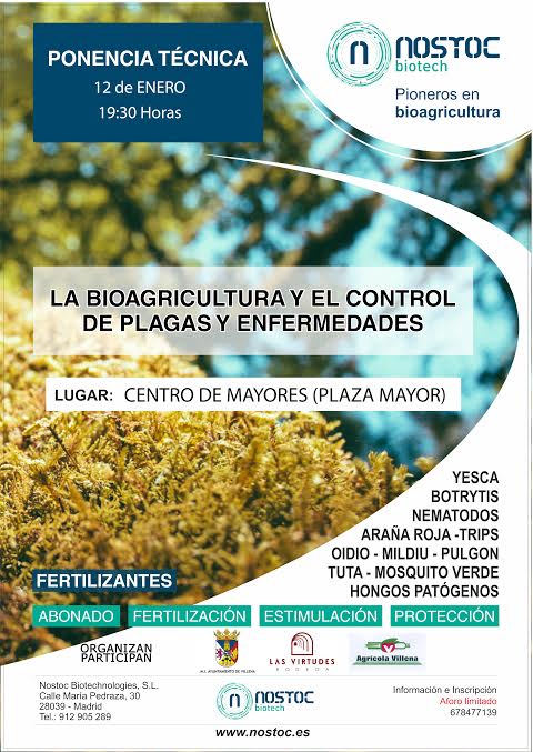 Charla sobre bioagricultura y plagas, con Nostoc Biotech