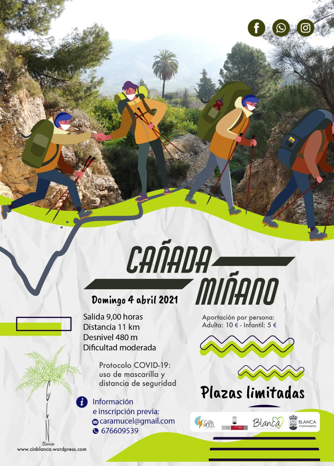 Ruta interpretativa Cañada Miñano, con Caramucel. Ruta interpretativa Cañada Miñano, con Caramucel