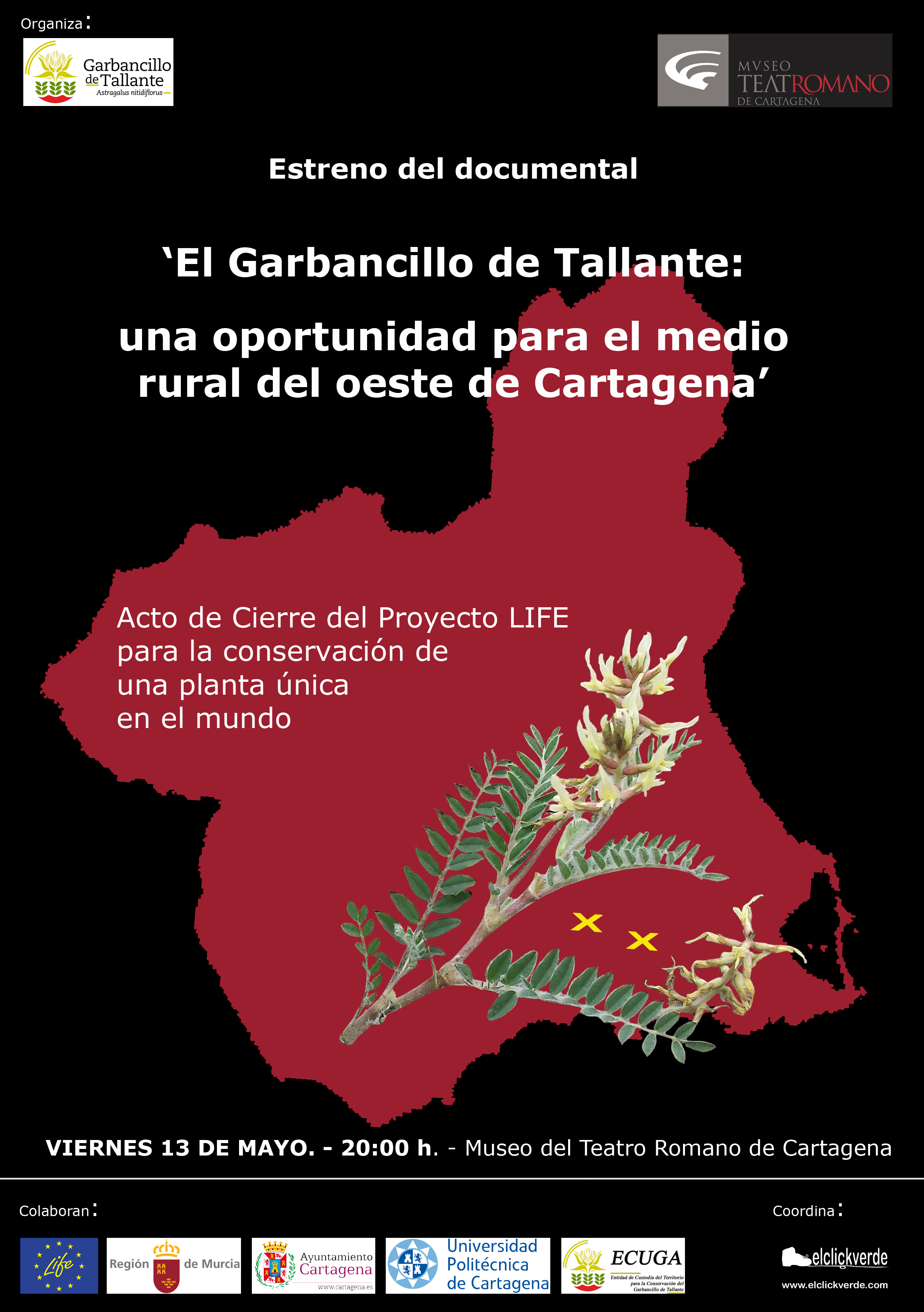Estreno del documental 'El Garbancillo de Tallante: una oportunidad para el medio rural del oeste de Cartagena'.