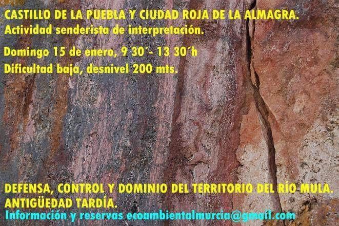 Visita al Castillo de La Puebla y Ciudad Roja de La Almagra, con Ecoambiental Murcia