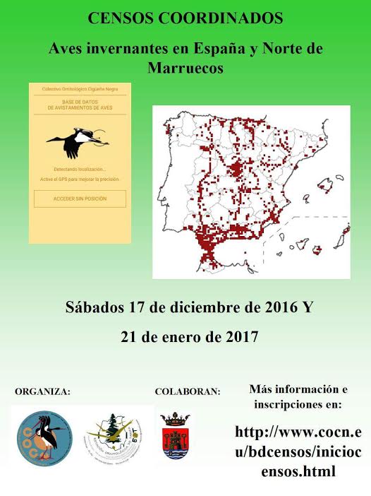 Censo de Aves Invernantes, con COCN
