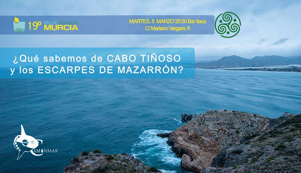 Charla sobre Cabo Tiñoso y los Escarpes de Mazarrón, con Blue Drinks Murcia