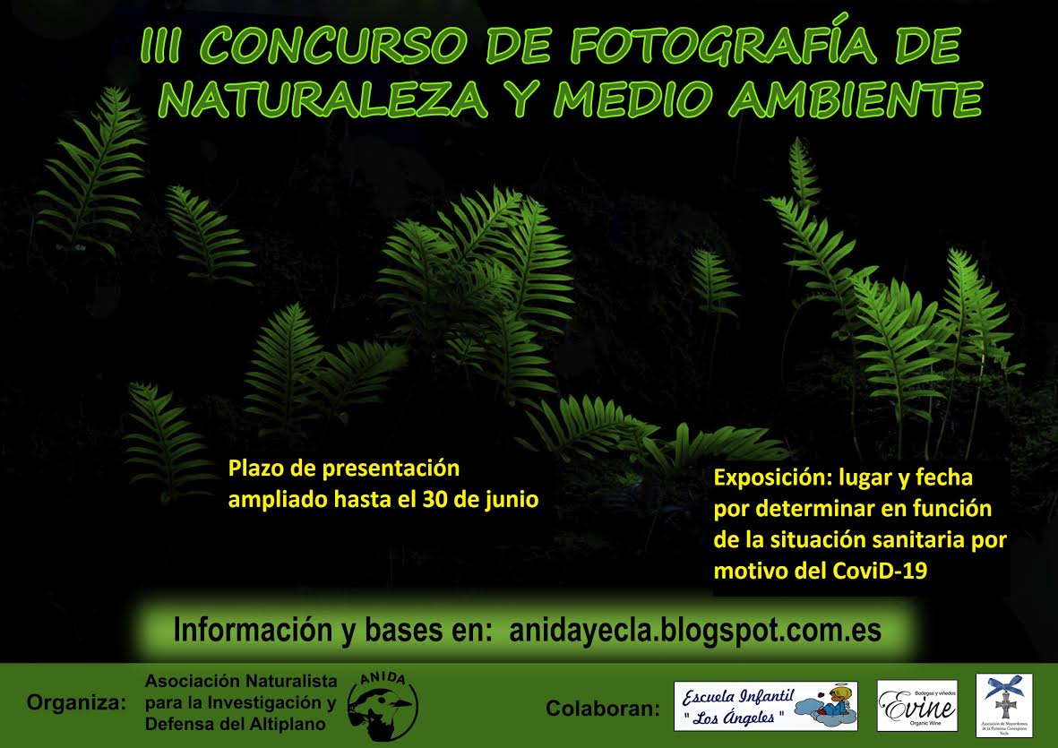 III Concurso fotográfico de Naturaleza y Medio Ambiente ANIDA. III Concurso fotográfico de Naturaleza y Medio Ambiente ANIDA