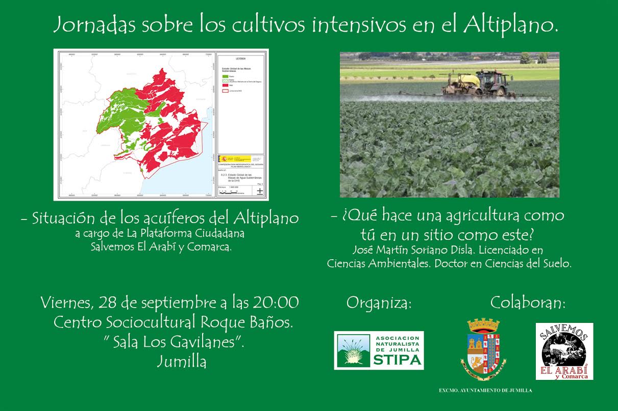 Jornada sobre los cultivos intensivos en el Altiplano, con Stipa. Jornada sobre los cultivos intensivos en el Altiplano, con Stipa