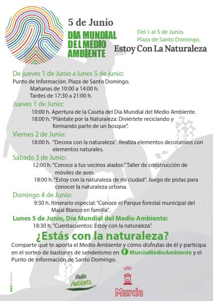 Programa de actividades por el Día Mundial del Medio Ambiente del Ayto. de Murcia