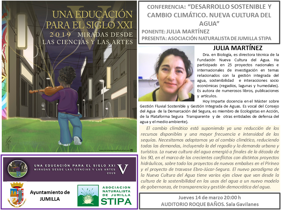 Conferencia ' Desarrollo sostenible y Cambio Climático', con Stipa. Conferencia ' Desarrollo sostenible y Cambio Climático', con Stipa