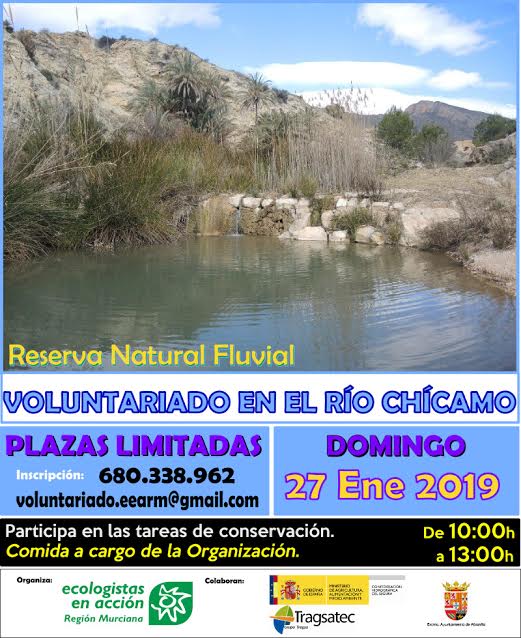 Jornada de Voluntariado en el Chícamo, con EEA REgión Murciana