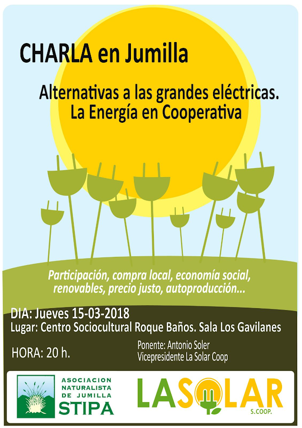 'Alternativa a las grandes eléctricas', con Stipa. 'Alternativa a las grandes eléctricas', con Stipa