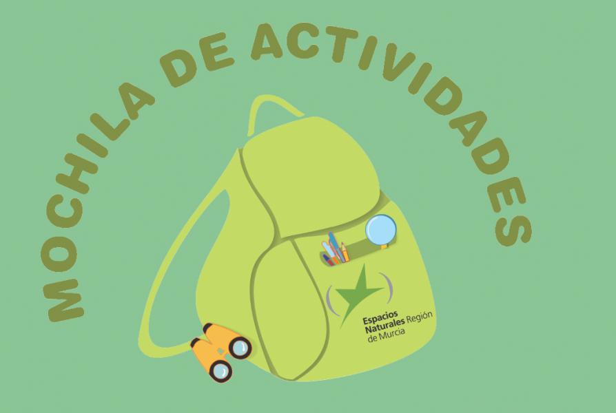Logo de la Mochila de Actividades de los ENP de la Región de Murcia. Logo de la Mochila de Actividades de los ENP de la Región de Murcia