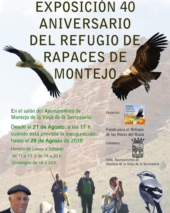 Expo 40 aniversario del refugio de rapaces de Montejo, con el Fondo para el Refugio de las Hoces de Riaza