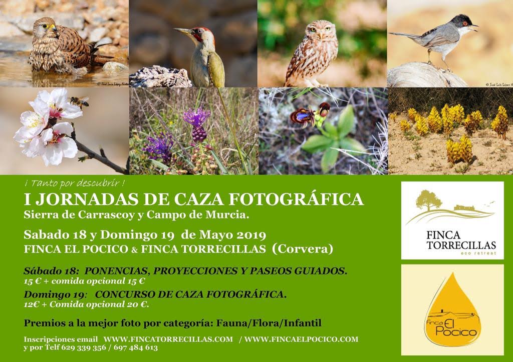I Jornadas de Caza Fotográfica. Cartel, con Finca Torrecillas. I Jornadas de Caza Fotográfica. Cartel, con Finca Torrecillas