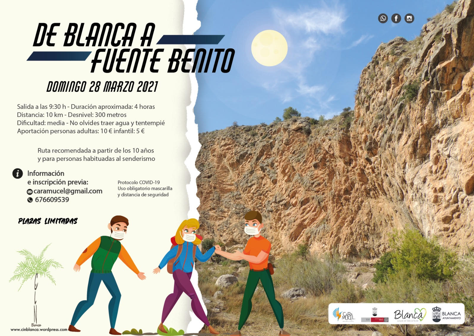 Ruta interpretativa 'De Blanca a Fuente Benito', con Caramucel. Ruta interpretativa 'De Blanca a Fuente Benito', con Caramucel