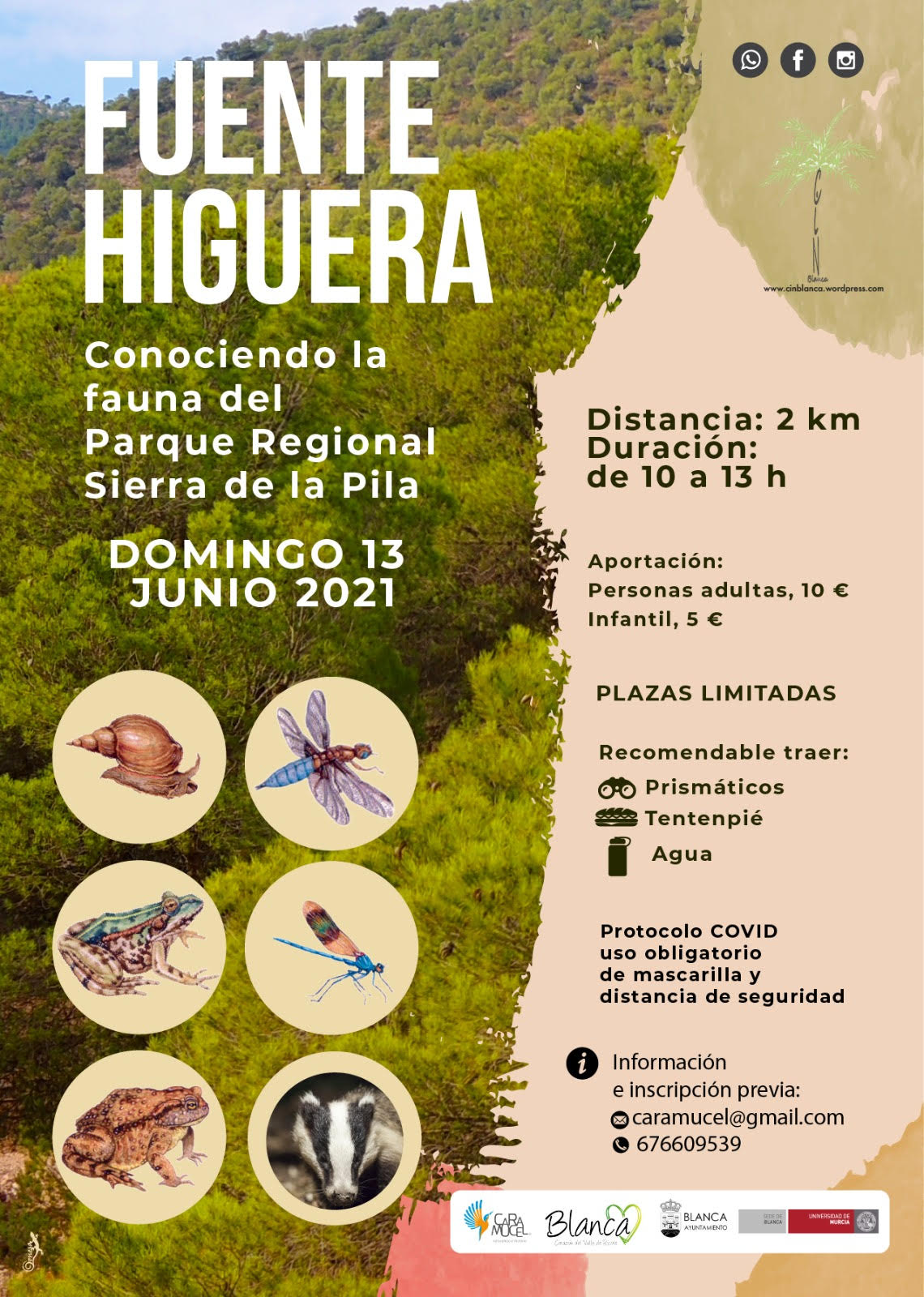 Ruta por Fuente Higuera, con Caramucel. Ruta por Fuente Higuera, con Caramucel
