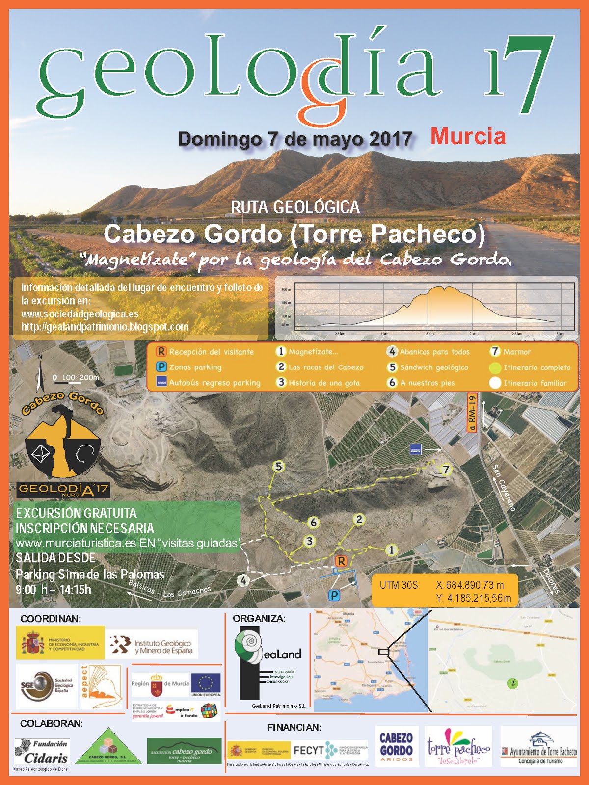 Geolodía Murcia 2017, con GeaLand