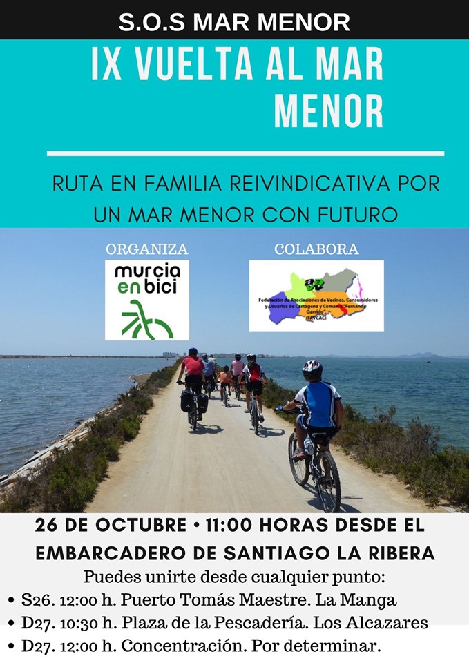 IX Vuelta al Mar Menor en Bici 'SOS Mar Menor', con Murcia en Bici