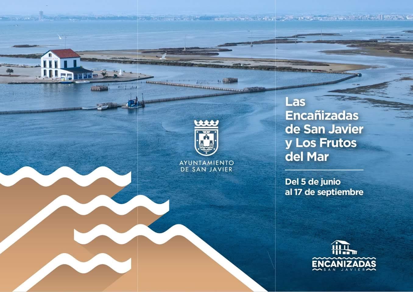 Cartel de las Jornadas 'Las Encañizadas de San Javier y los frutos del mar', con el Ayto. de San Javier