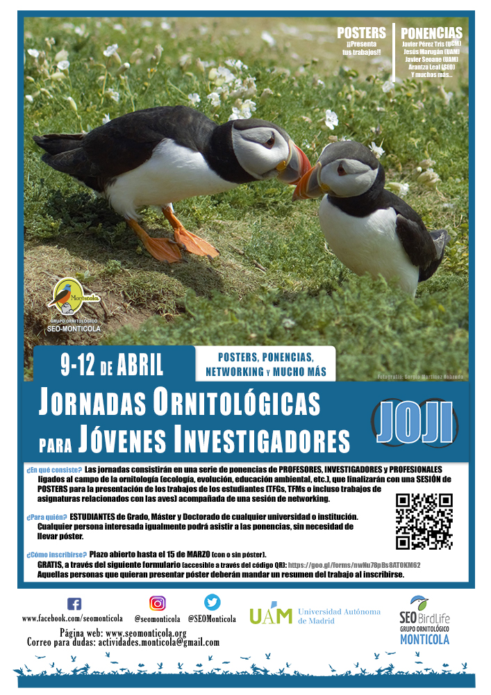 Jornadas Ornitológicas para Jóvenes Investigadores, con Seo-Monticola