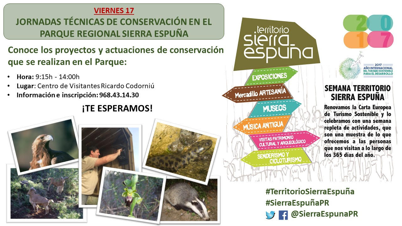 Jornadas Técnicas de Conservación en el Parque Regional de Sierra Espuña, con la CARM
