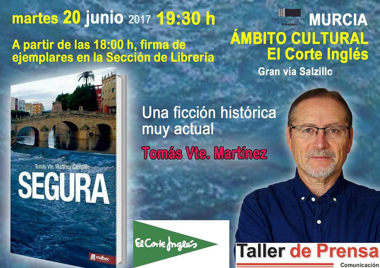 Presentación de un libro sobre el río Segura, con Taller de Prensa