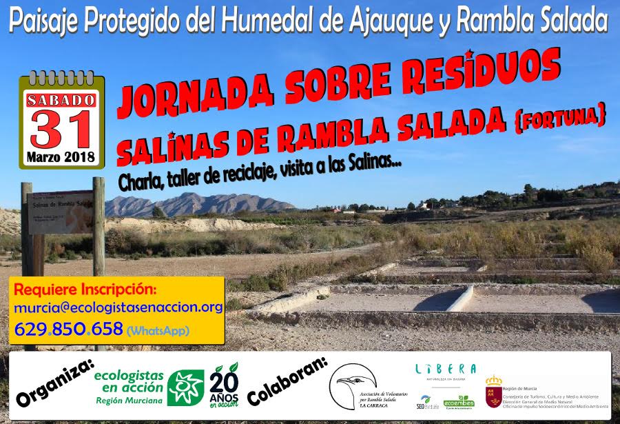 Jornada sobre residuos en las Salinas de Rambla Salada, con EEA
