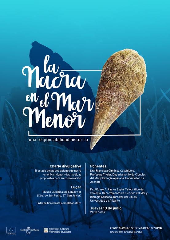 Charla sobre la nacra en el Mar Menor, con la Universidad de Alicante. Charla sobre la nacra en el Mar Menor, con la Universidad de Alicante
